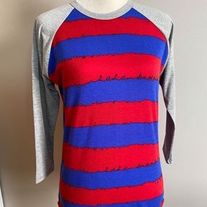 LuLaRoe Randy Tee - XS - Buffalo Bills colors